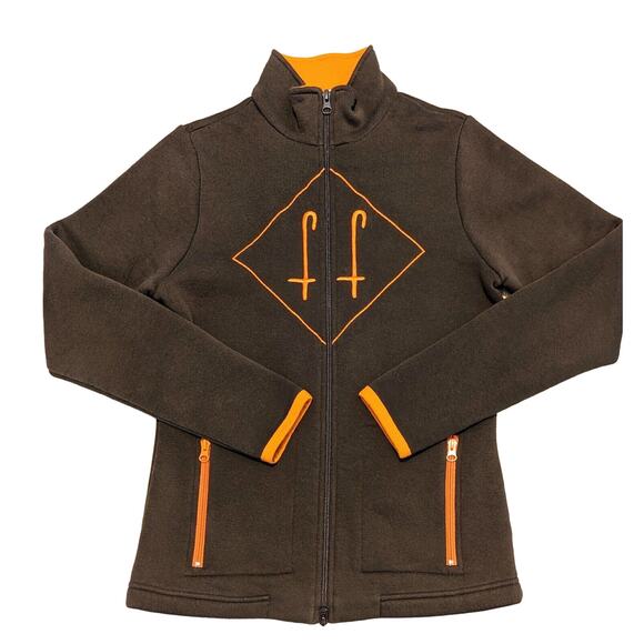 F. Lli Fabbri Tops - F.Lli Fabbri Womens Equestrian Fleece Jacket Size M Party of 2 Brown Riding $300